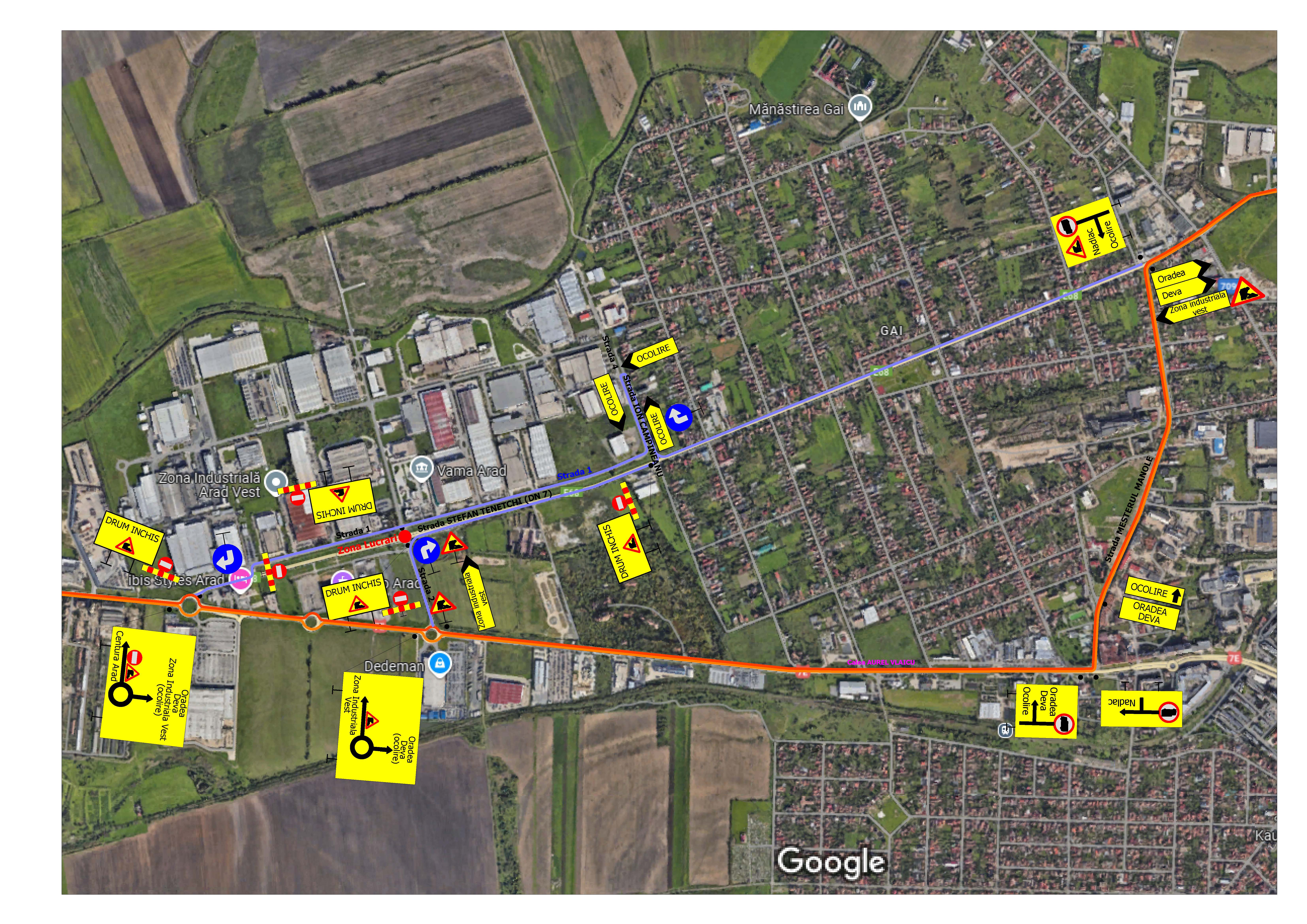 8. Plansa varianta inchidere Intersectie Zona Industrala  Vest